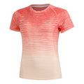 Seamless Camiseta de running Mujeres - albaricoque, beige