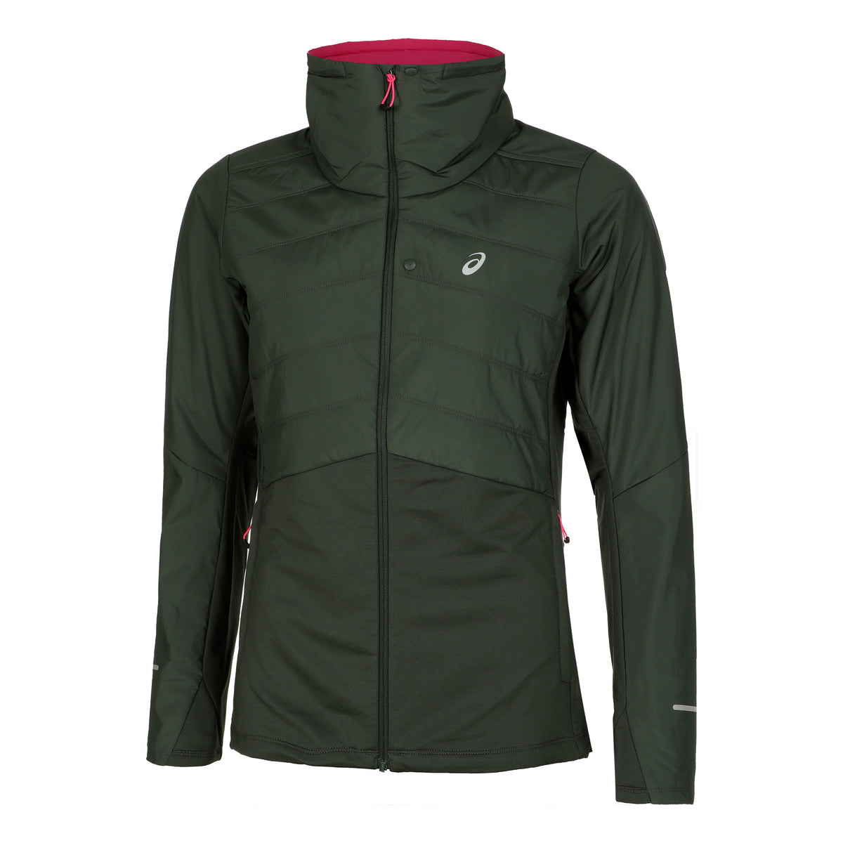 ASICS Winter Run Chaqueta para correr Mujeres - verde oscuro,