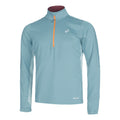 Winter Run Half-Zip Midlayer Top de running Hombres - color petróleo, gris