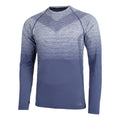 Seamless Camiseta de manga larga Hombres-azul