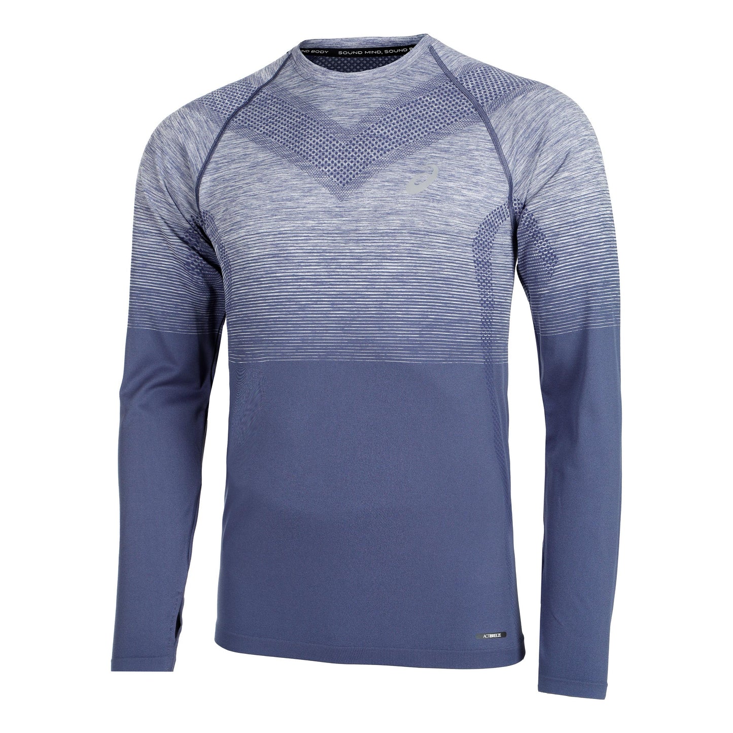 ASICS Seamless Camiseta de manga larga Hombres-azul