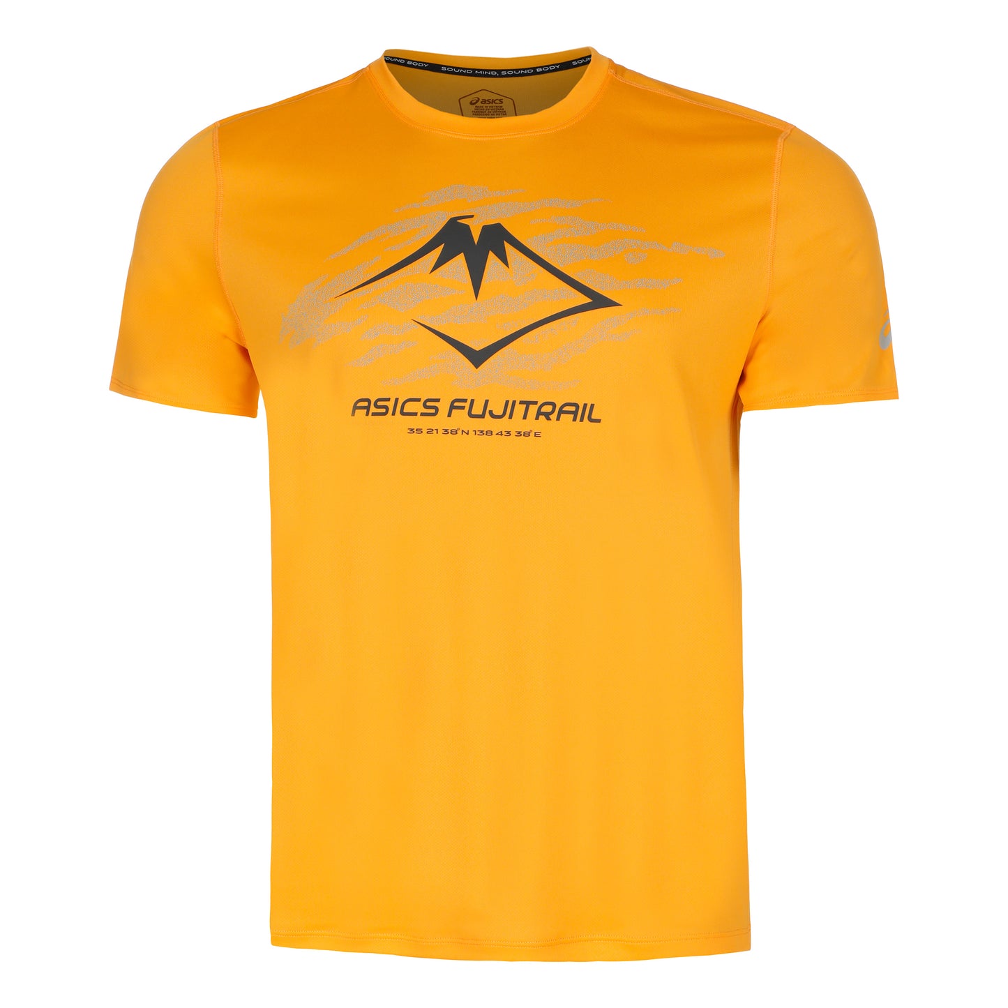ASICS Fujitrail Logo Camiseta de running Hombres - amarillo,