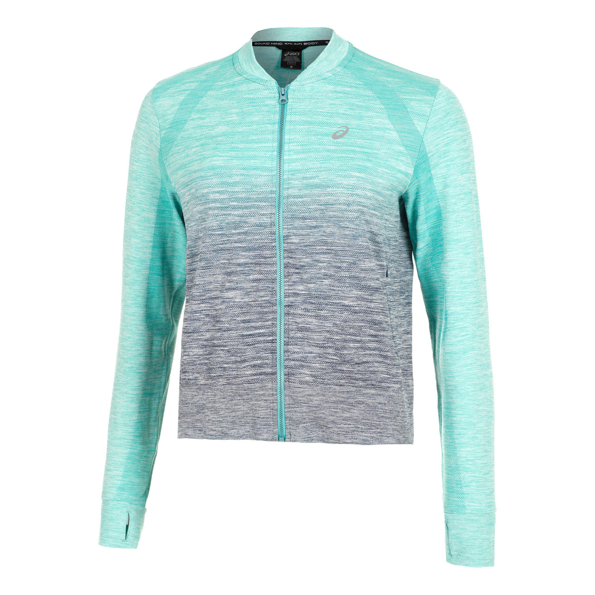 ASICS Seamless Chaqueta para correr Mujeres - color petróleo, azul oscuro