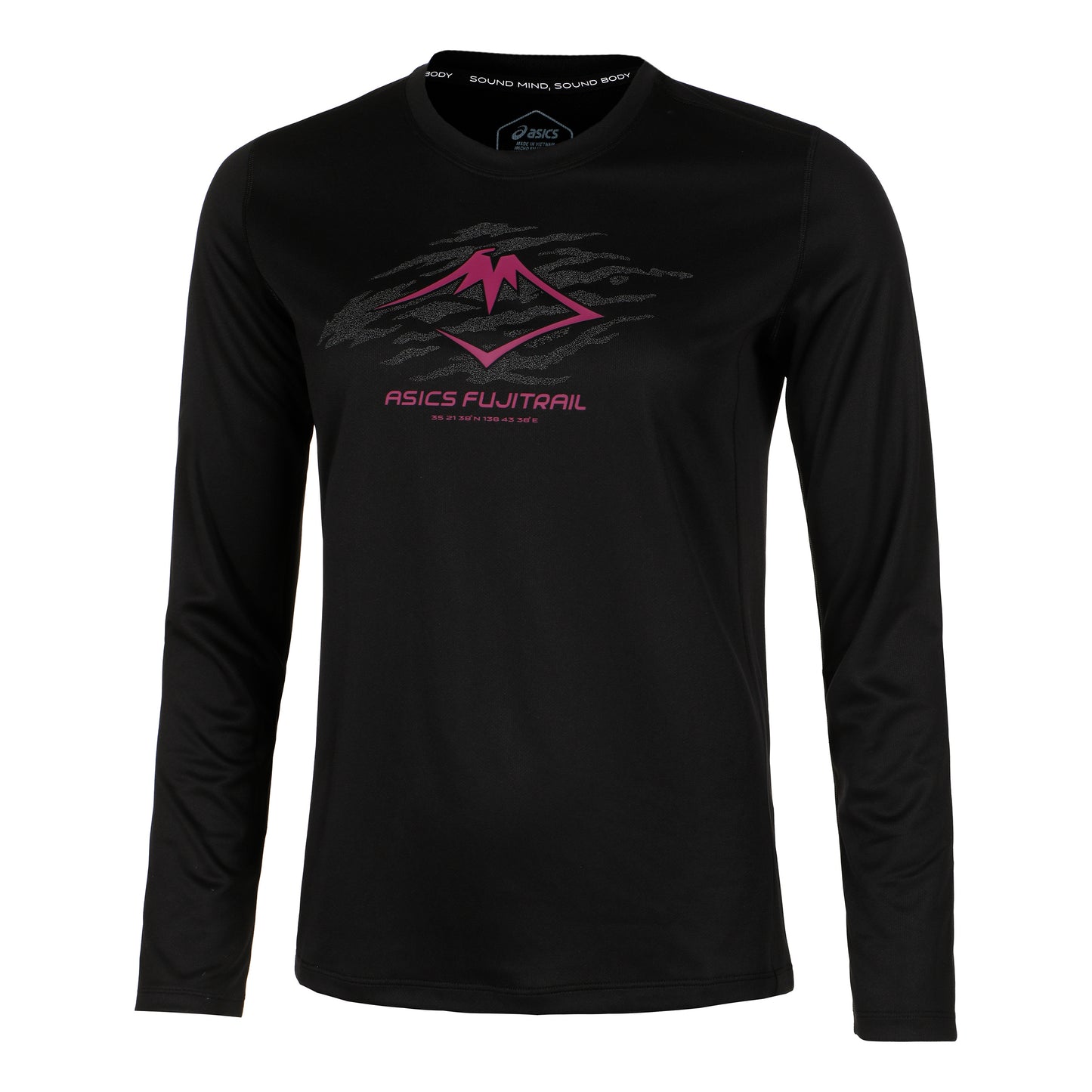 ASICS Fujitrail Logo Camiseta de manga larga Mujeres - negro, berry