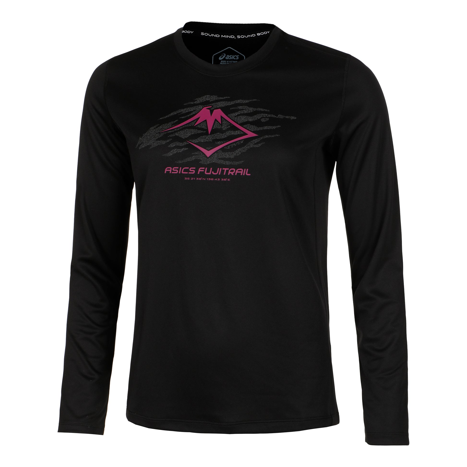 ASICS Fujitrail Logo Camiseta de manga larga Mujeres - negro, berry