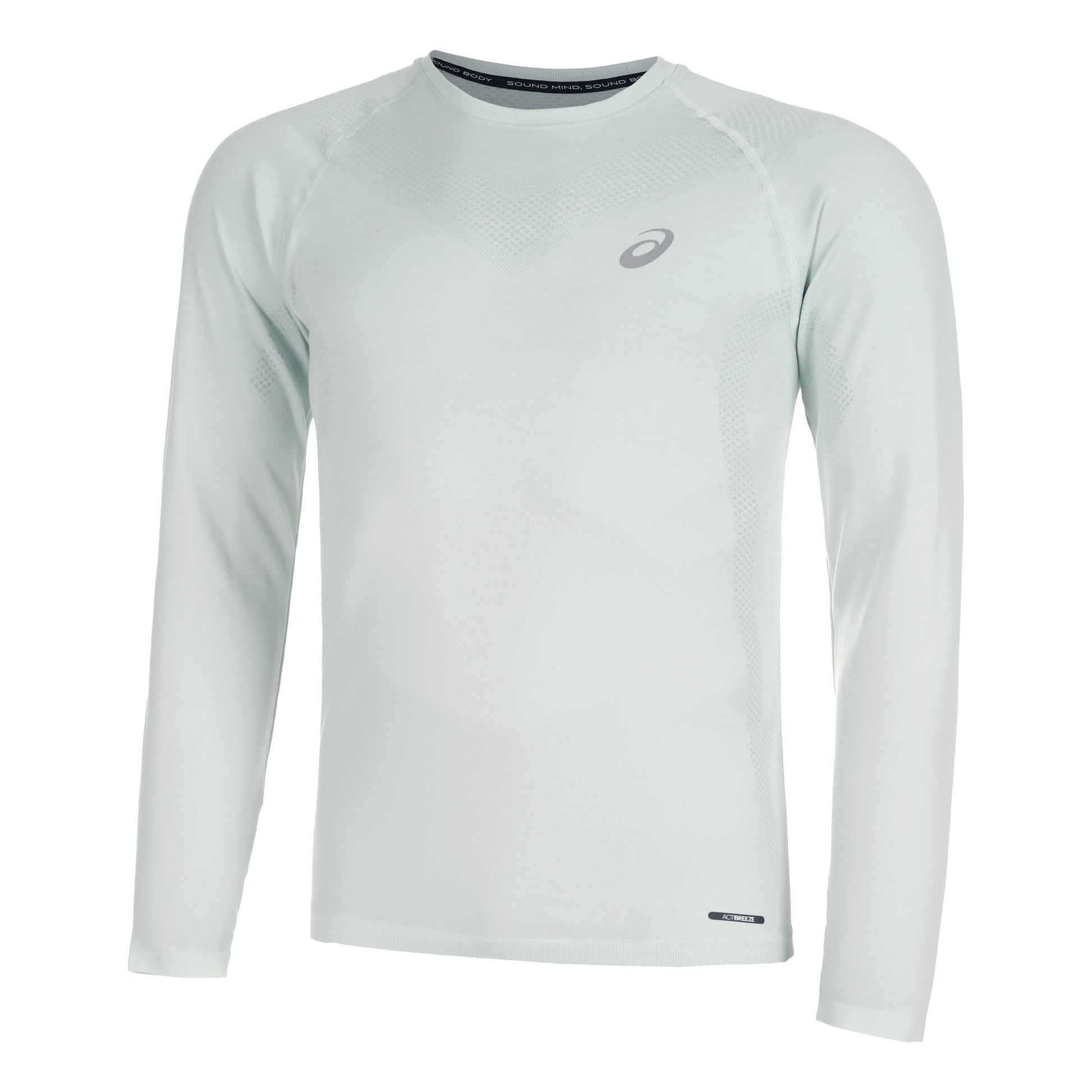 ASICS Seamless Camiseta de manga larga Hombres - salvia, crema