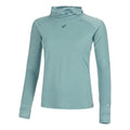 Metarun Winter Sudadera con capucha Mujeres - salvia,