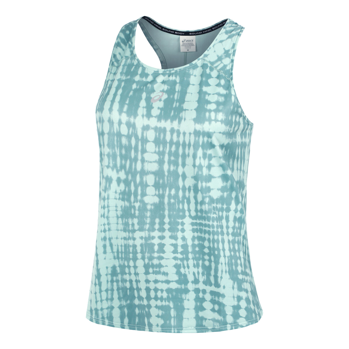 ASICS Road All Over Print Camiseta de tirantes Mujeres - amarillo,