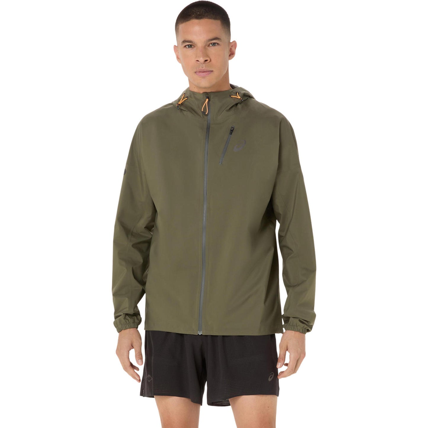ASICS Fujitrail Elite Waterproof Chaqueta para correr Hombres-verde