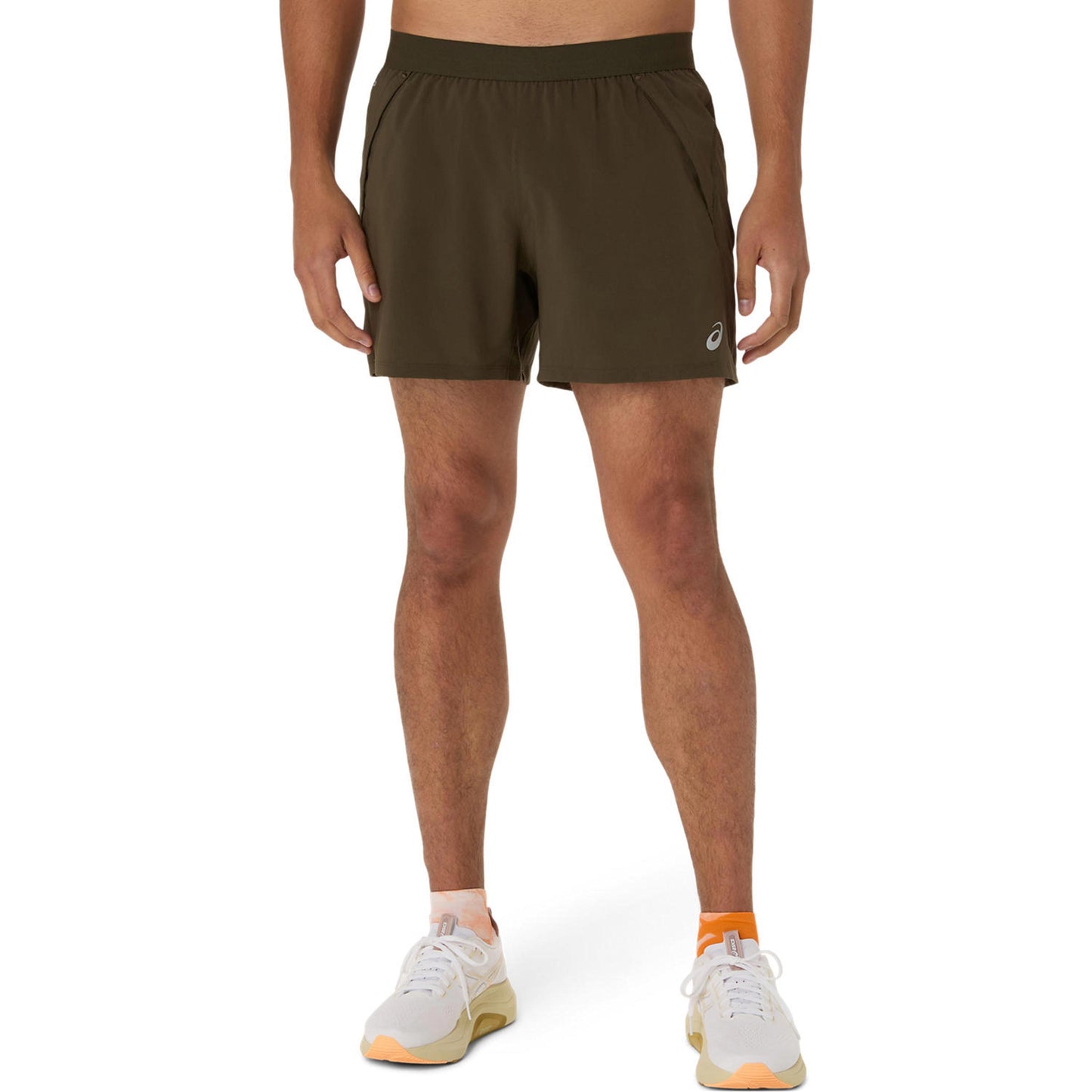 ASICS Road 5in  Pantalones cortos Hombres - marrón, verde