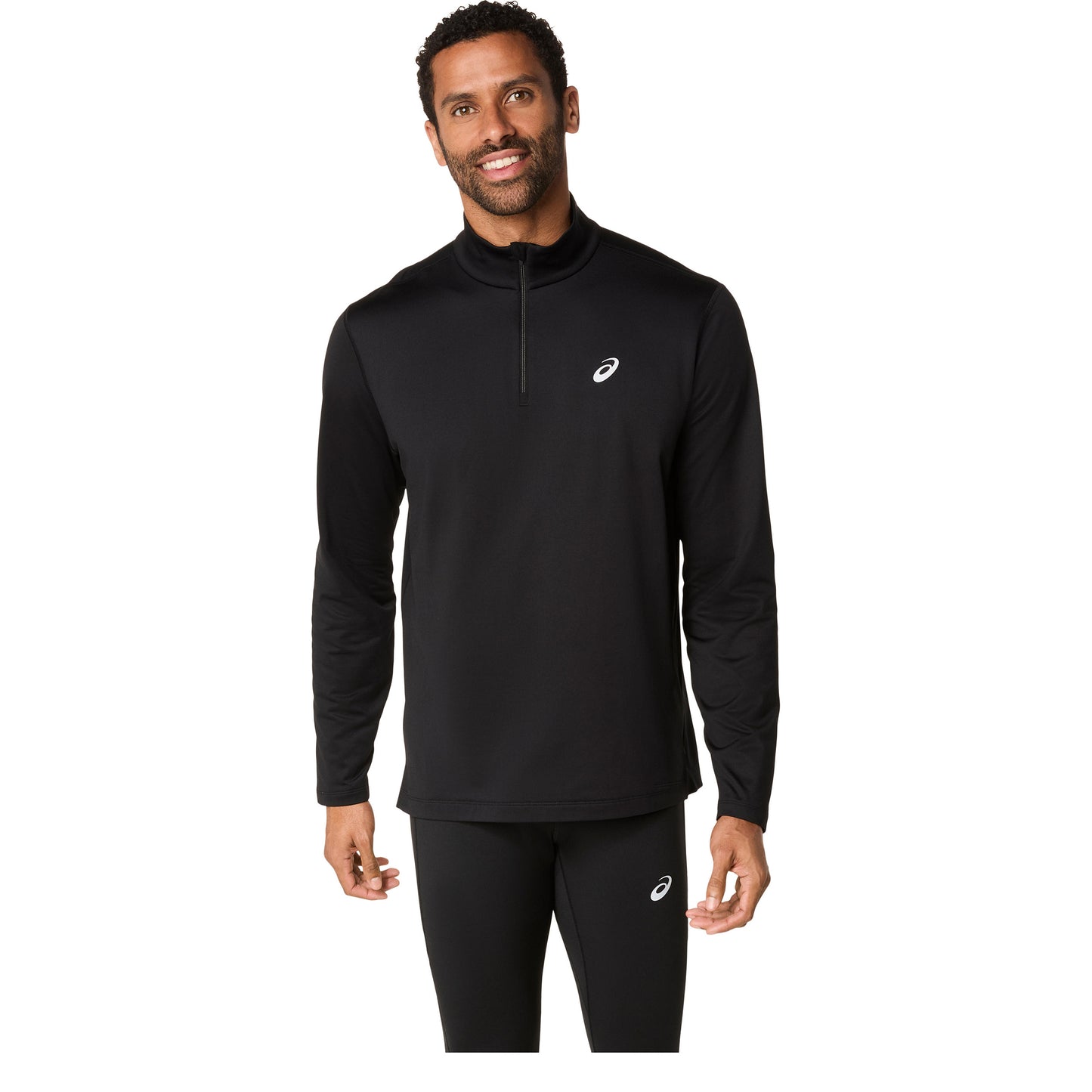 ASICS Core 1/2 Zip Winter  Camiseta de running Hombres - negro