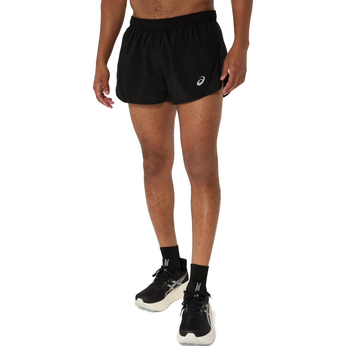 ASICS Core Split Pantalones Cortos Hombres-Negro
