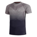 Seamless Camiseta de running Hombres - lila, gris