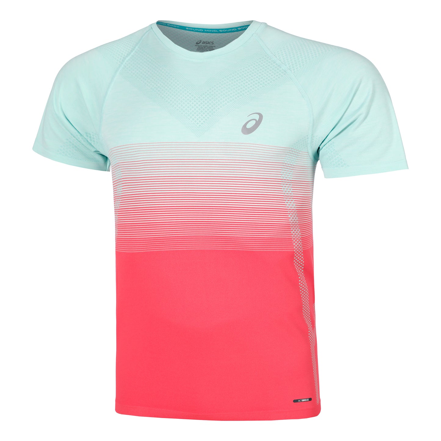 ASICS Seamless Camiseta de running Hombres - naranja, mint