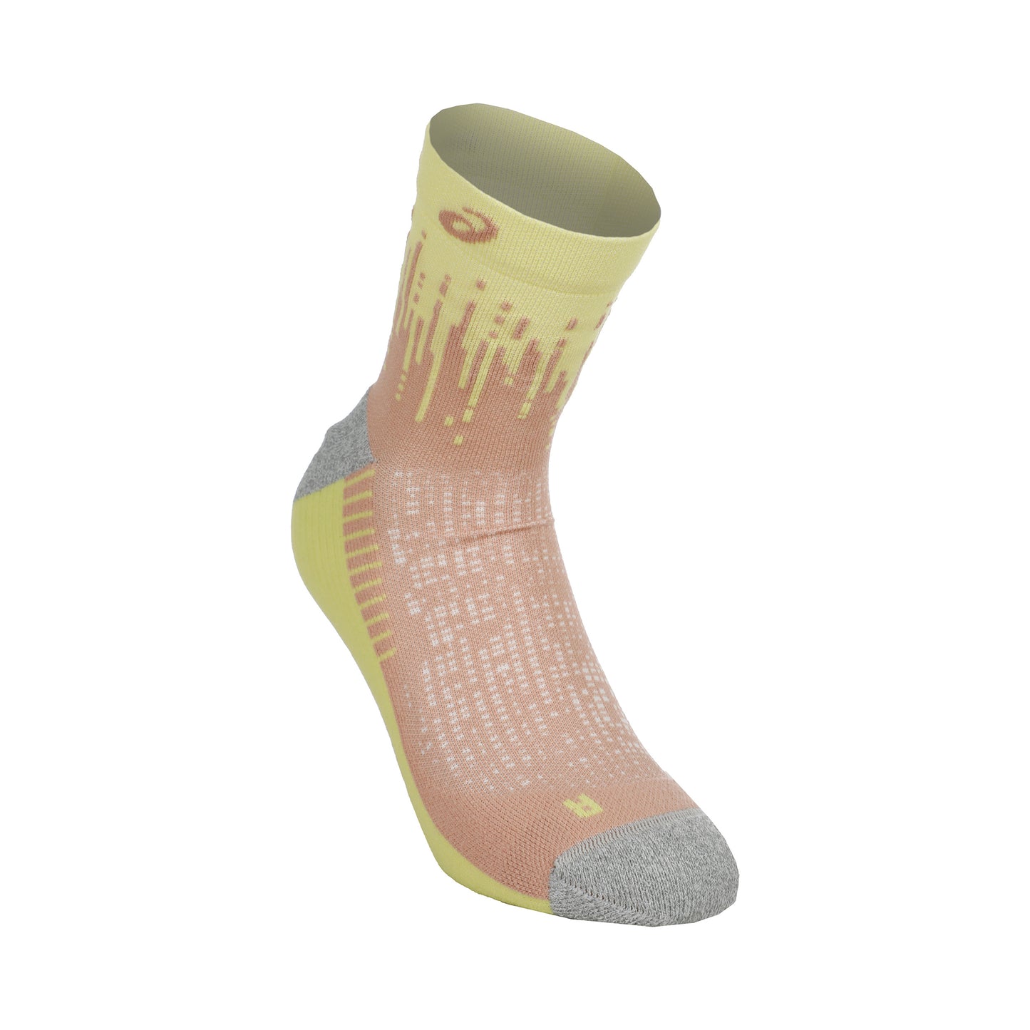 ASICS Performance Run Quarter Calcetines Para Correr-Malva,Amarillo