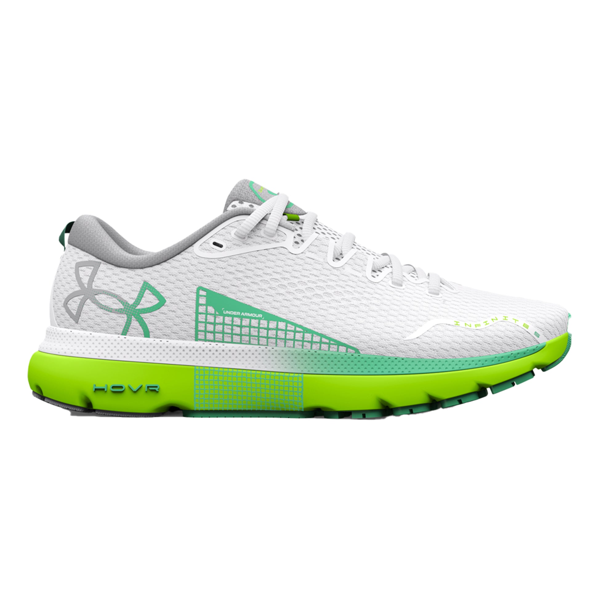 Under Armour HOVR Infinite 5 Zapatilla neutral Mujeres - blanco, verde claro