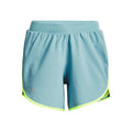 Fly By Elite 5in Shorts Mujeres-Azul Claro,Amarillo Neón