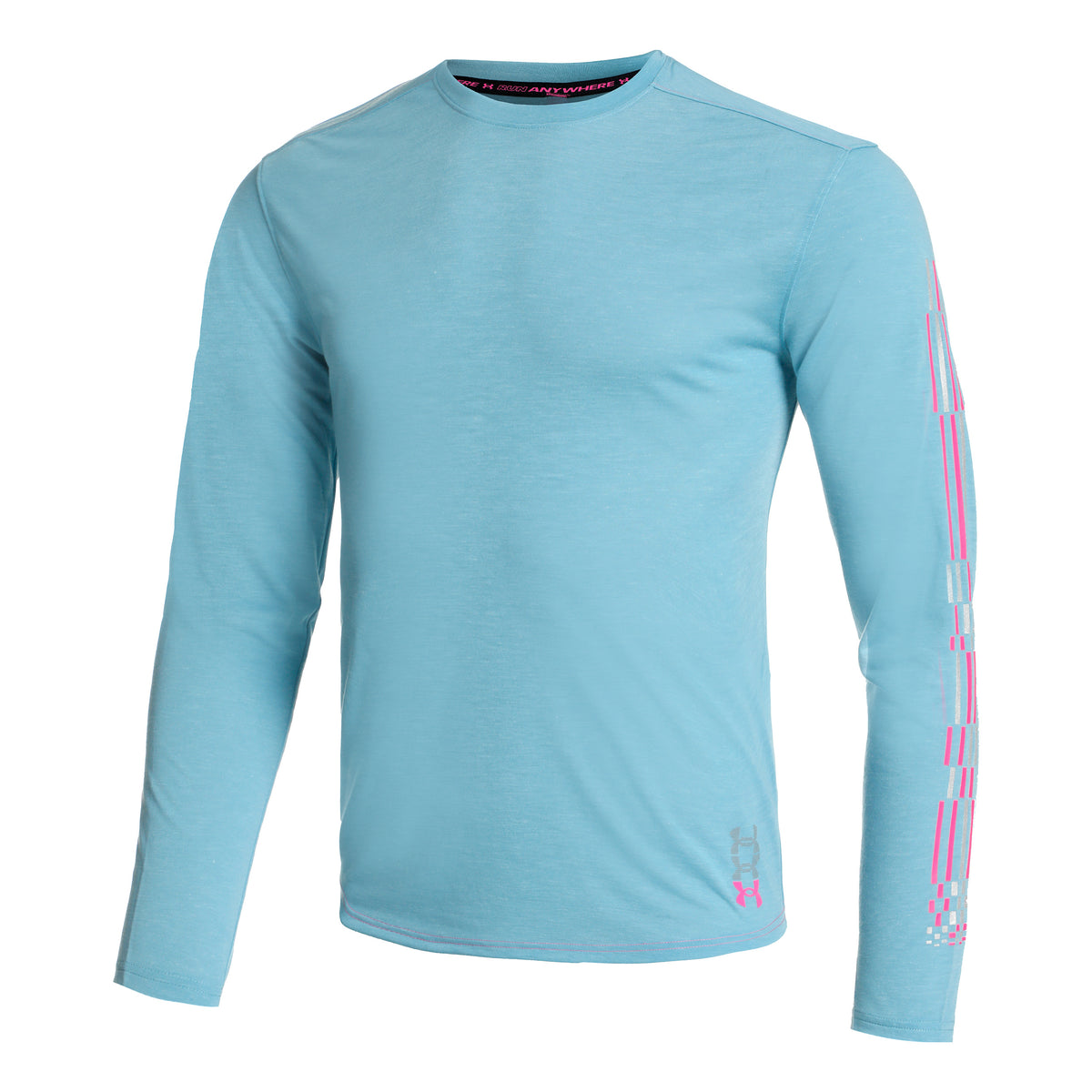 Under Armour Run Anywhere Breeze Camiseta De Manga Larga Hombres-Azul,Rosa