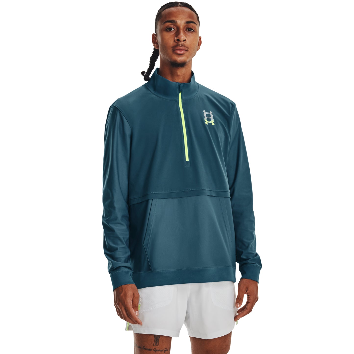 Under Armour Run Anywhere Camiseta De Manga Larga Hombres-Azul,Verde