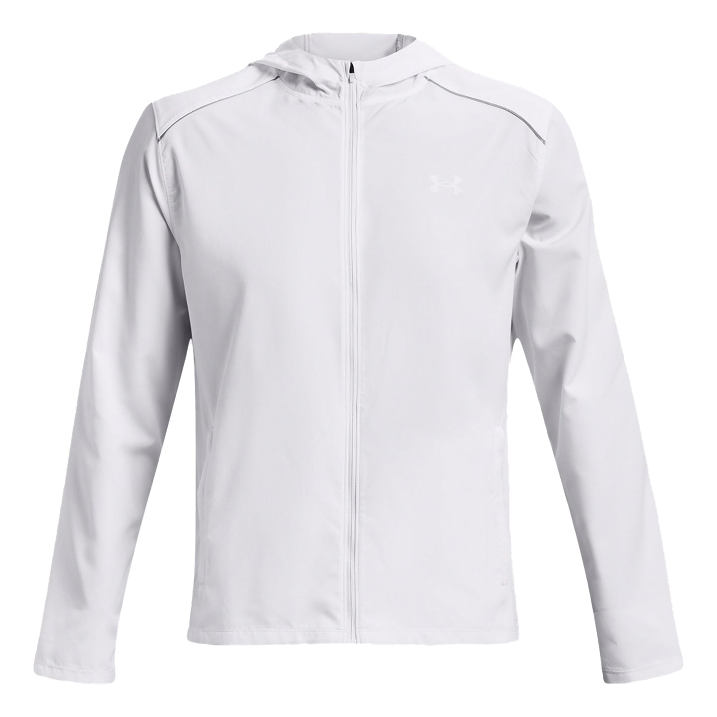 Under Armour Storm Run Hooded Chaqueta Para Correr Hombres-Blanco