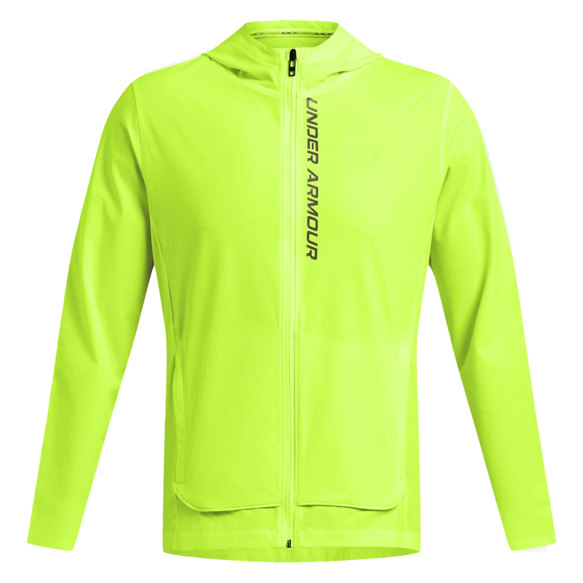 Under Armour Outrun The Storm Chaqueta para correr Hombres - amarillo neón, negro