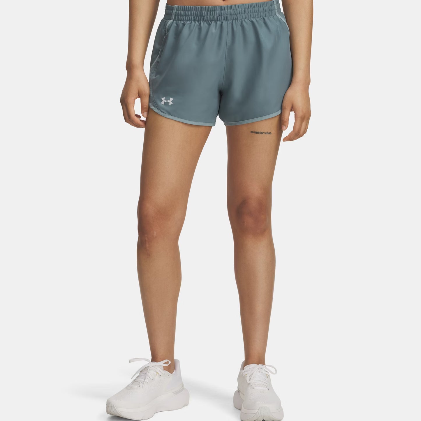 Under Armour Fly By 3in  Pantalones cortos Mujeres - azul-gris, color petróleo