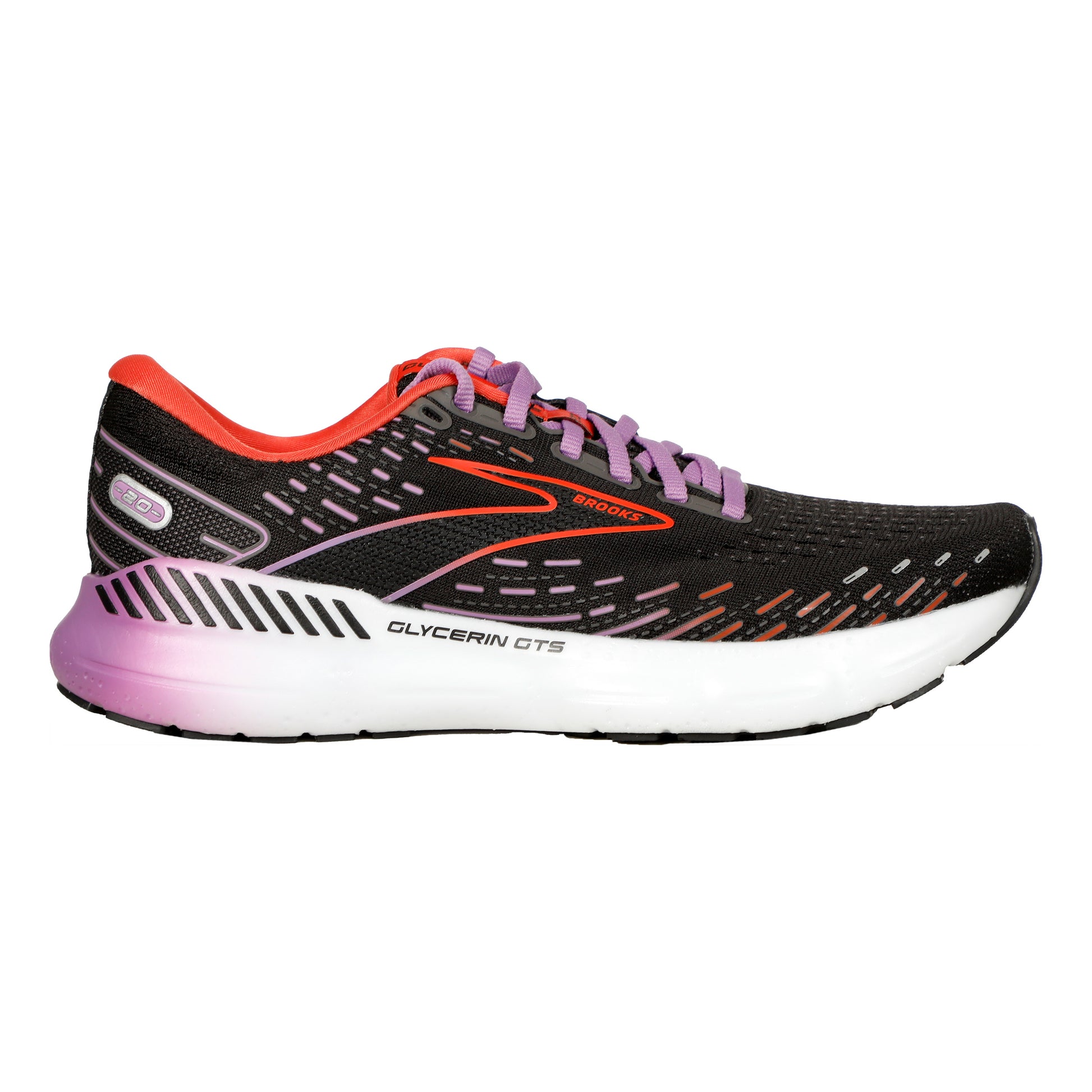 Brooks Glycerin GTS 20 Zapatilla neutral Mujeres - negro, naranja