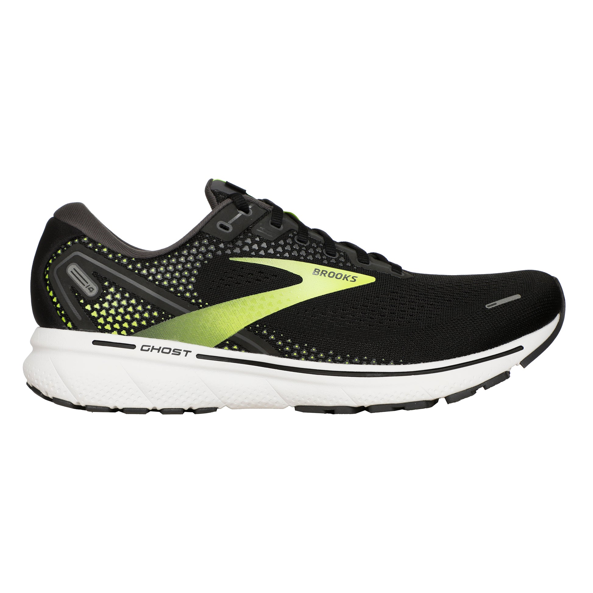 Brooks Ghost 14 Zapatilla neutral Hombres - negro, lima