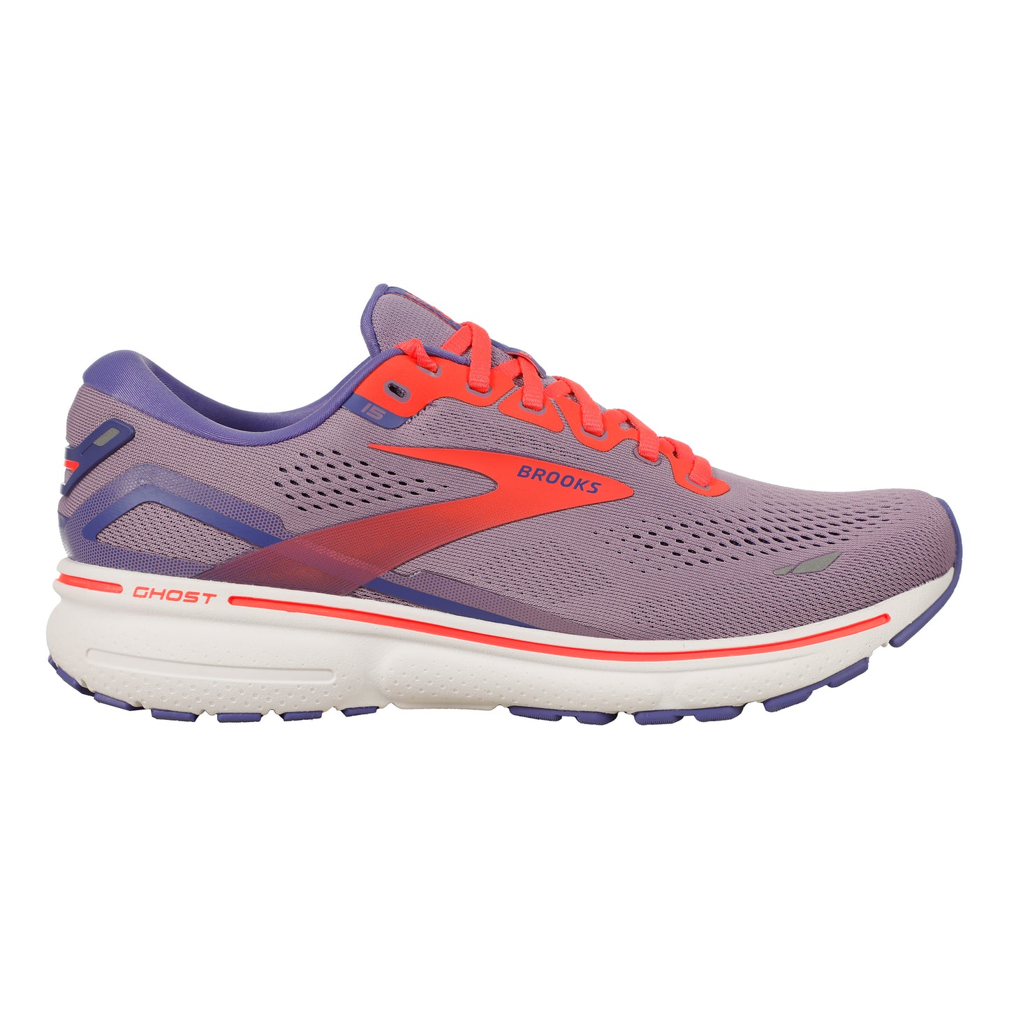 Brooks Ghost 15 Zapatilla neutral Mujeres - lila, naranja