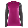 Core Warm Baselayer Camiseta de manga larga Mujeres - berry, gris