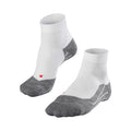 RU4 Endurance Short Calcetines para correr Mujeres - blanco, gris