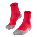 RU4 Endurance Calcetines para correr Mujeres-rojo, gris