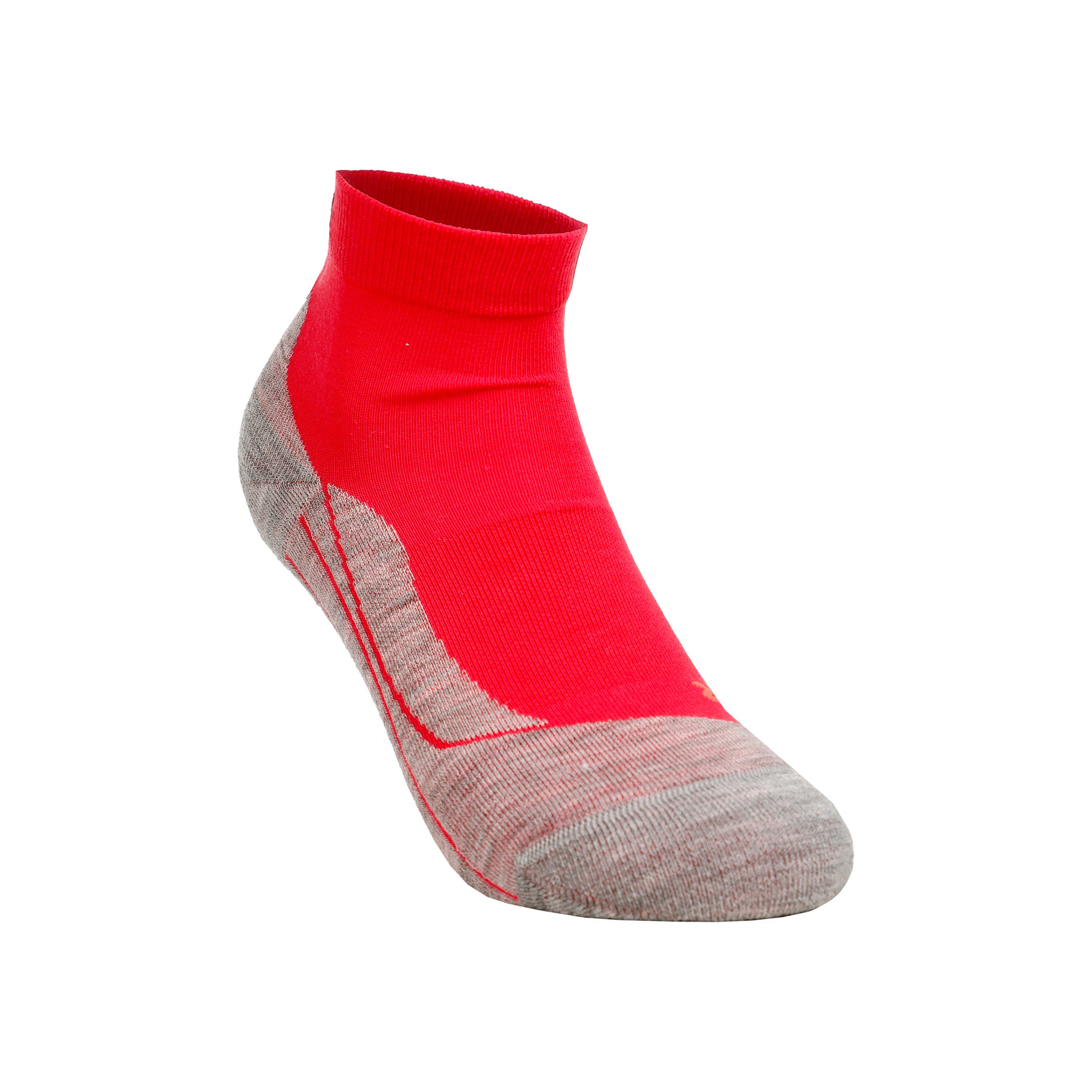Falke RU4 Endurance Short Calcetines para correr Mujeres - rojo, gris claro