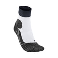RU Trail Calcetines Para Correr Hombres-Blanco,Gris Oscuro
