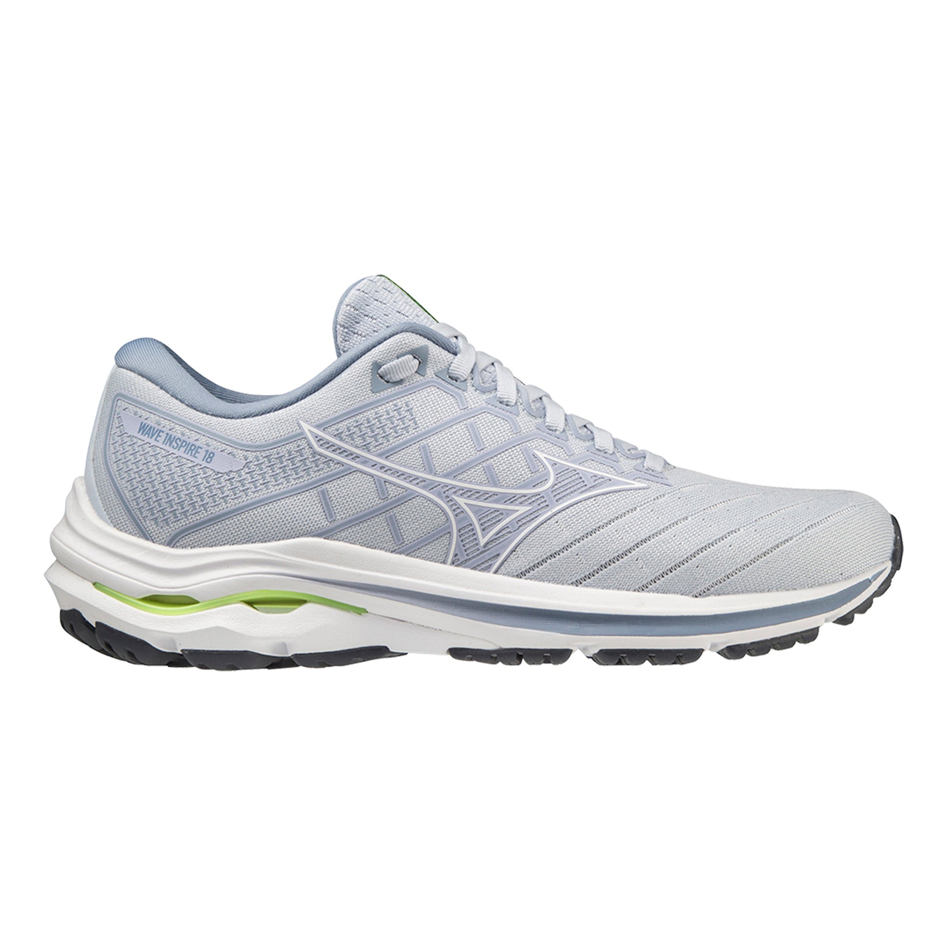 Mizuno Wave Rider 18 Zapatilla de estabilidad Mujeres - azul, blanco