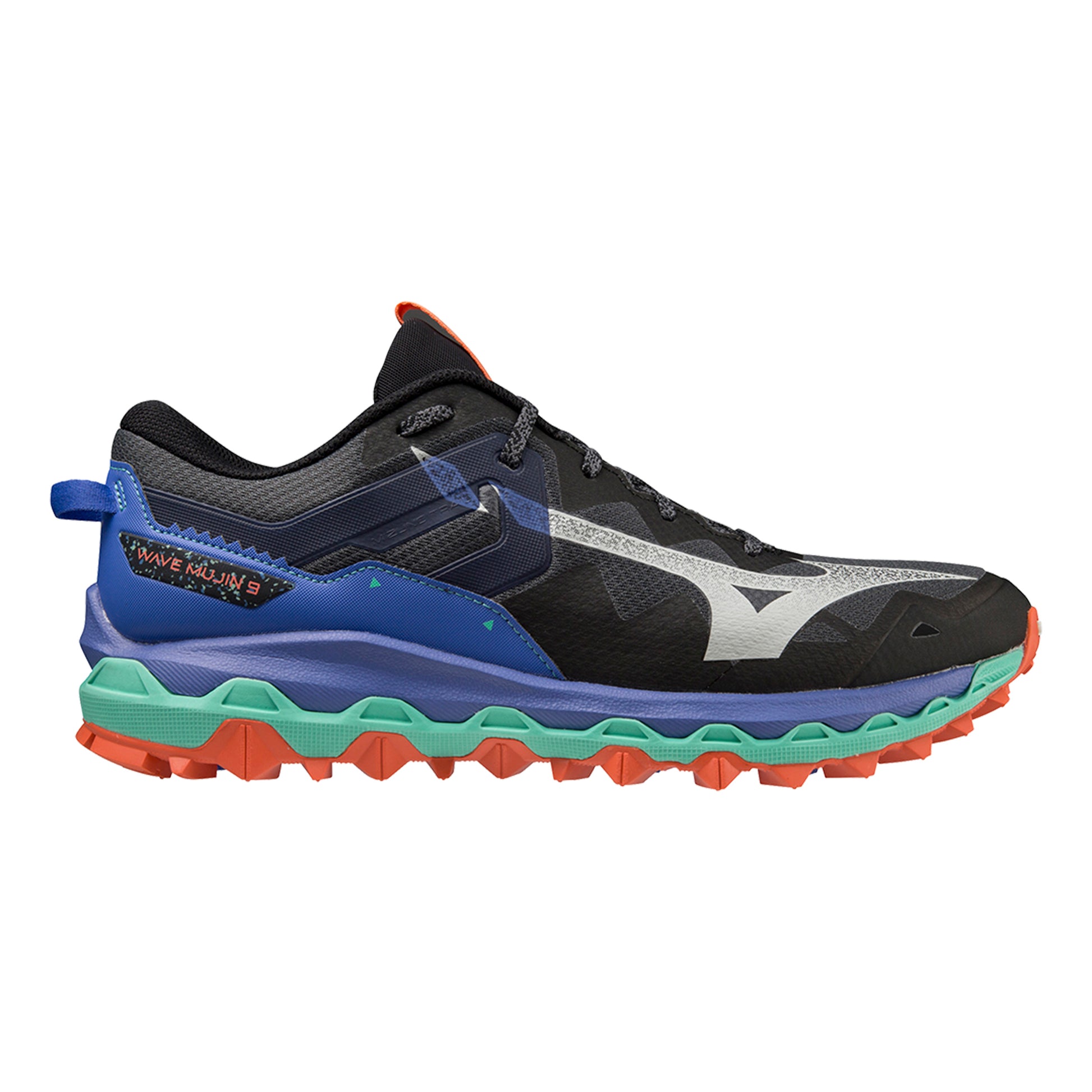 Mizuno Wave Mujin 9 Zapatilla trail Hombres - gris oscuro, azul