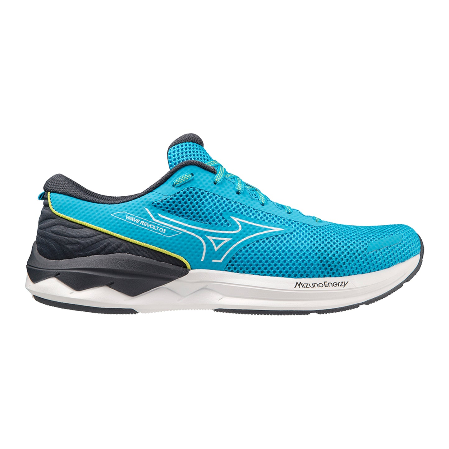 Mizuno Wave Revolt 3 Zapatilla neutral Hombres - azul claro, azul oscuro