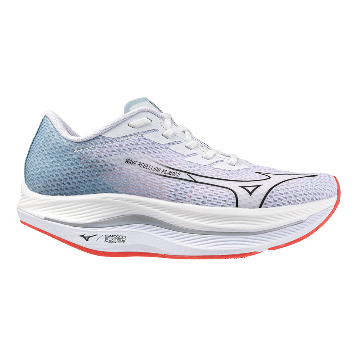 Mizuno Wave Rebellion Flash 2 Zapatilla De Competición Mujeres-Blanco,Mint