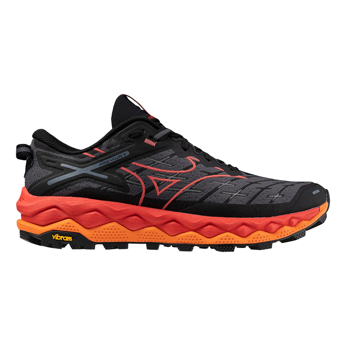 Mizuno Wave Mujin 10 Zapatilla trail Hombres - negro, naranja