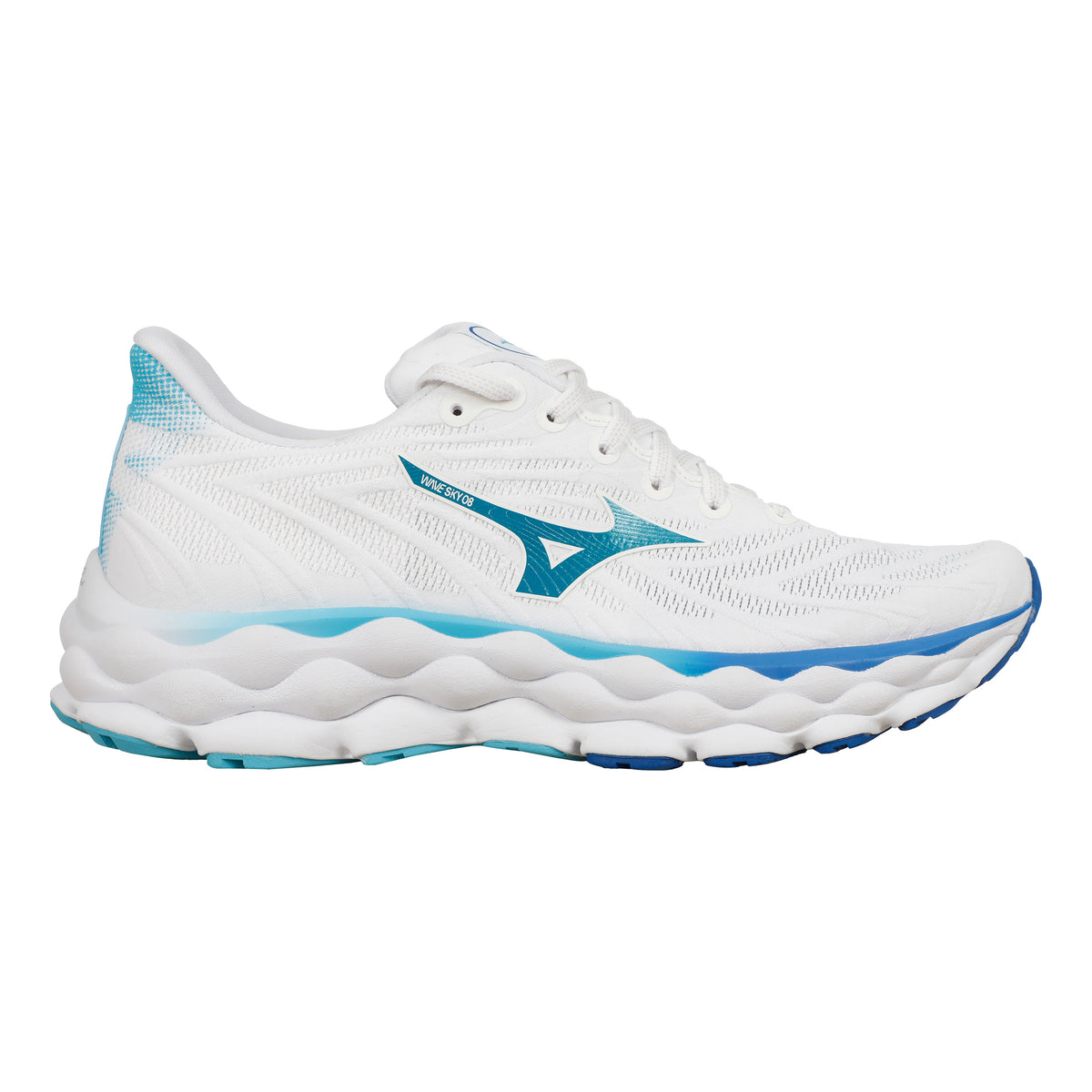 Mizuno Wave Sky 8 Zapatilla neutral Mujeres - blanco, turquesa