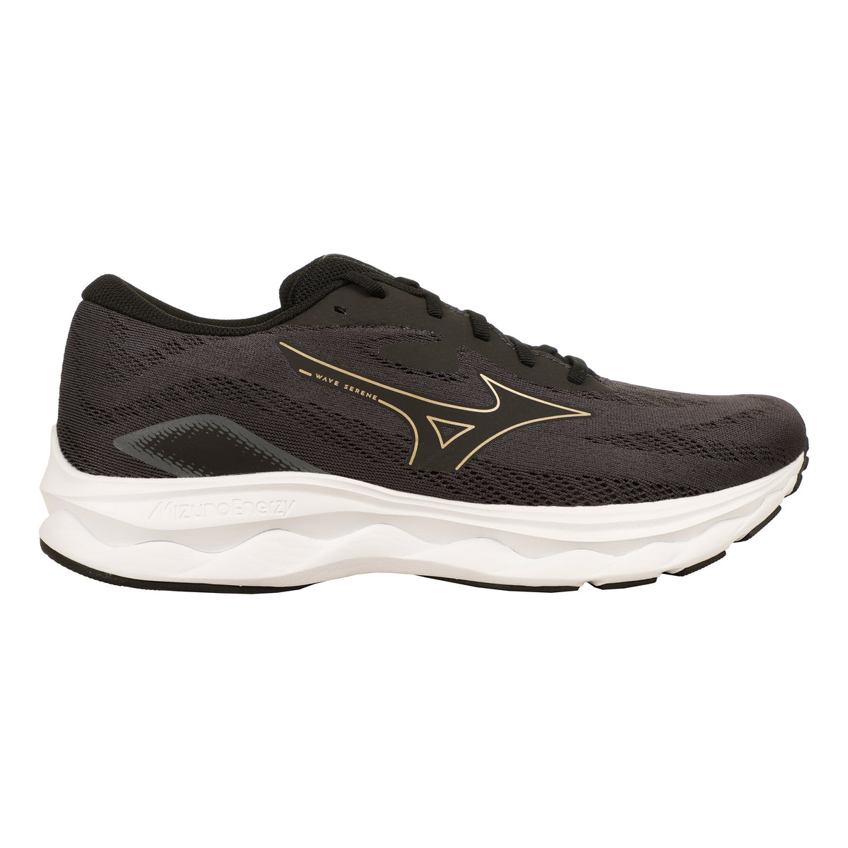 Mizuno Wave Serene Zapatilla Neutral Hombres-Negro,Dorado