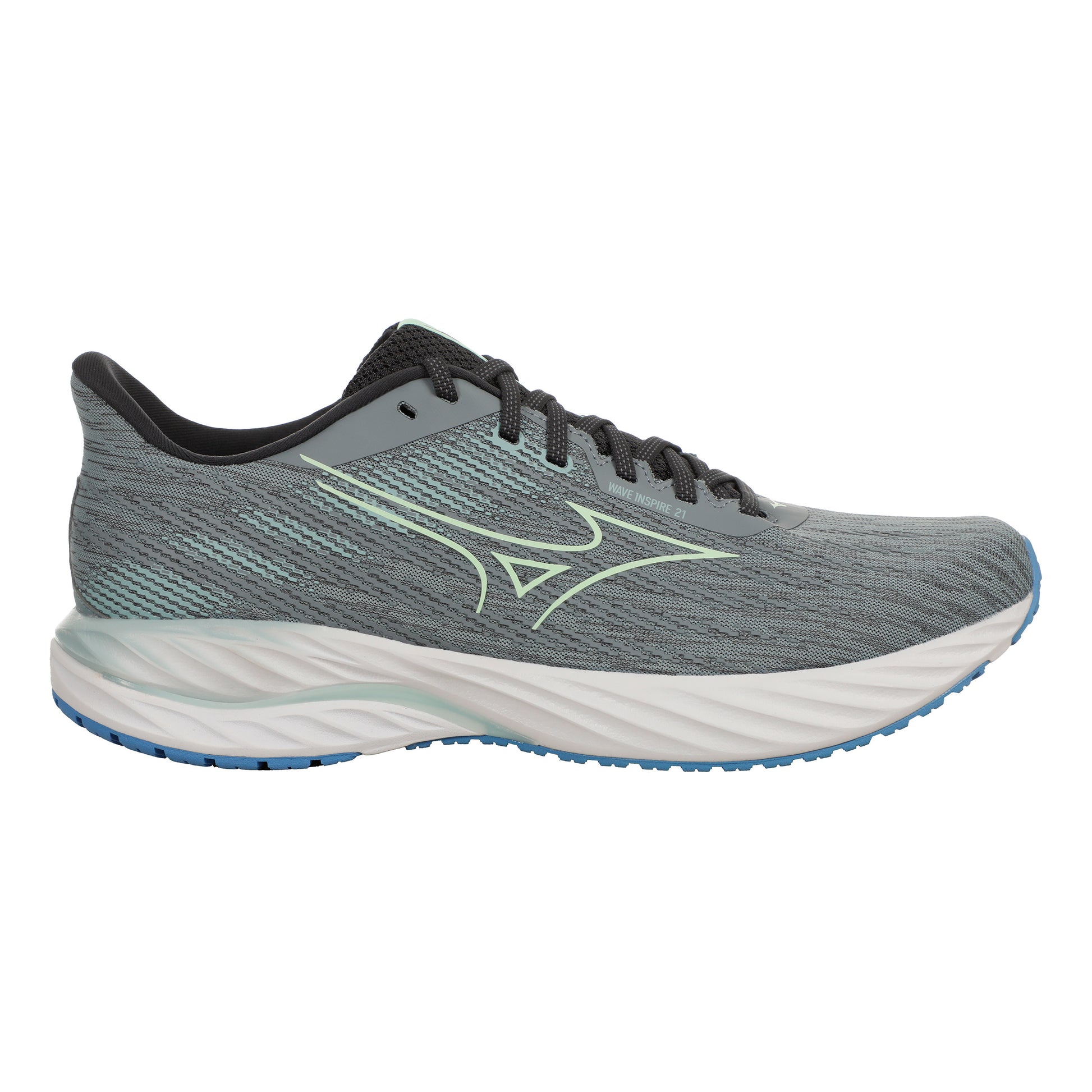 Mizuno Wave Inspire 21 Zapatilla de estabilidad Hombres - gris, mint