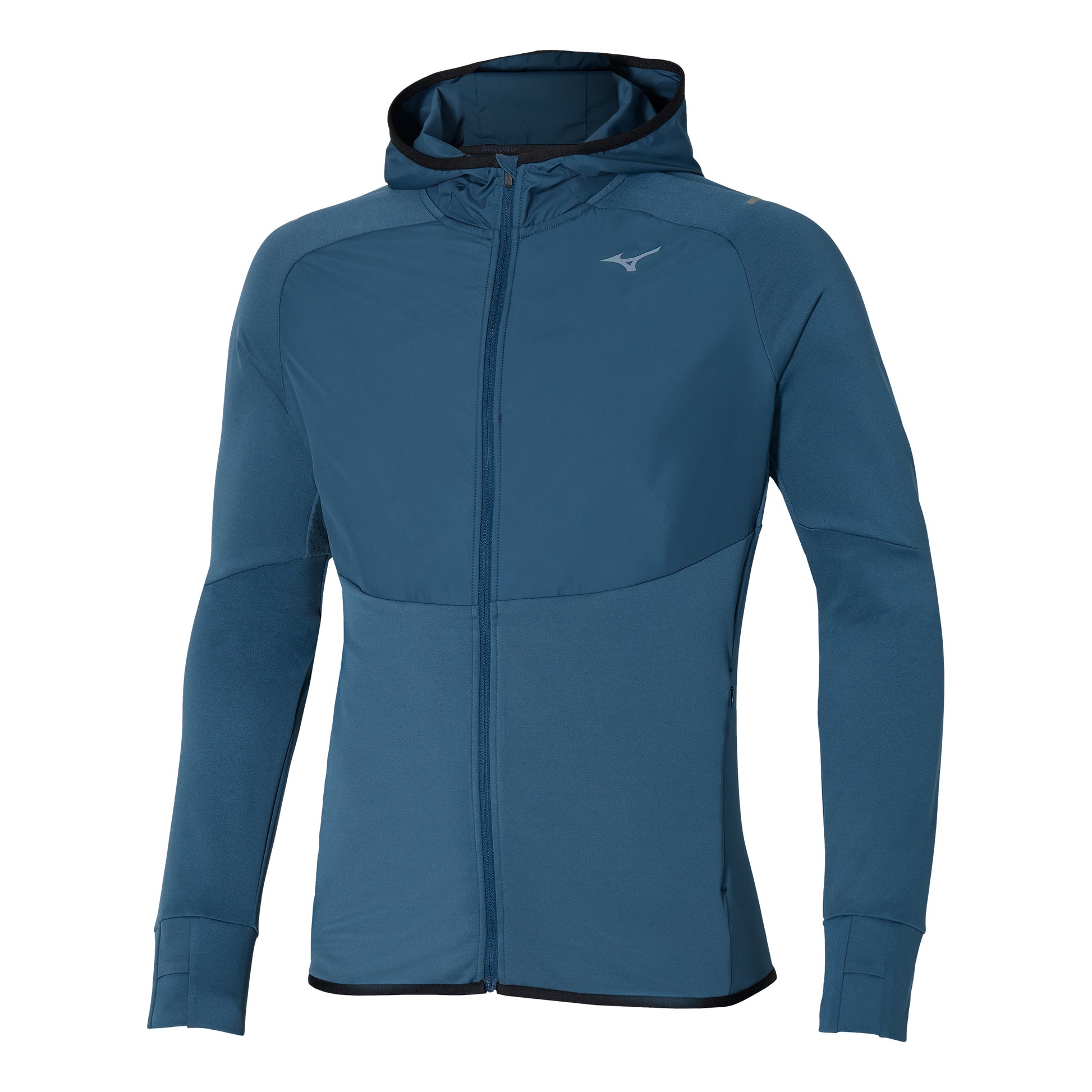 Mizuno Warmalite Hybrid FZ Chaqueta para correr Hombres - azul,