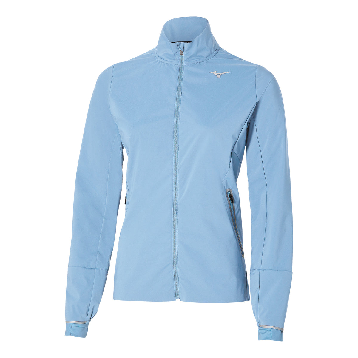 Mizuno Premium Warm Chaqueta para correr Mujeres - azul claro,