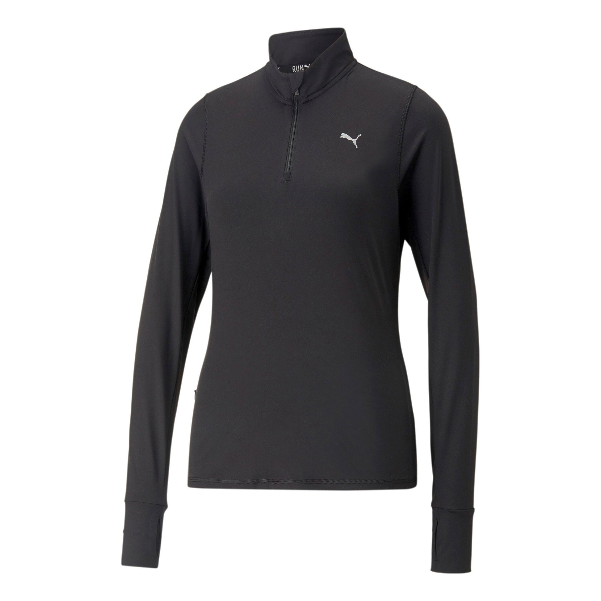 Puma Run Favorite 1/4 Zip Top De Running Mujeres-Negro