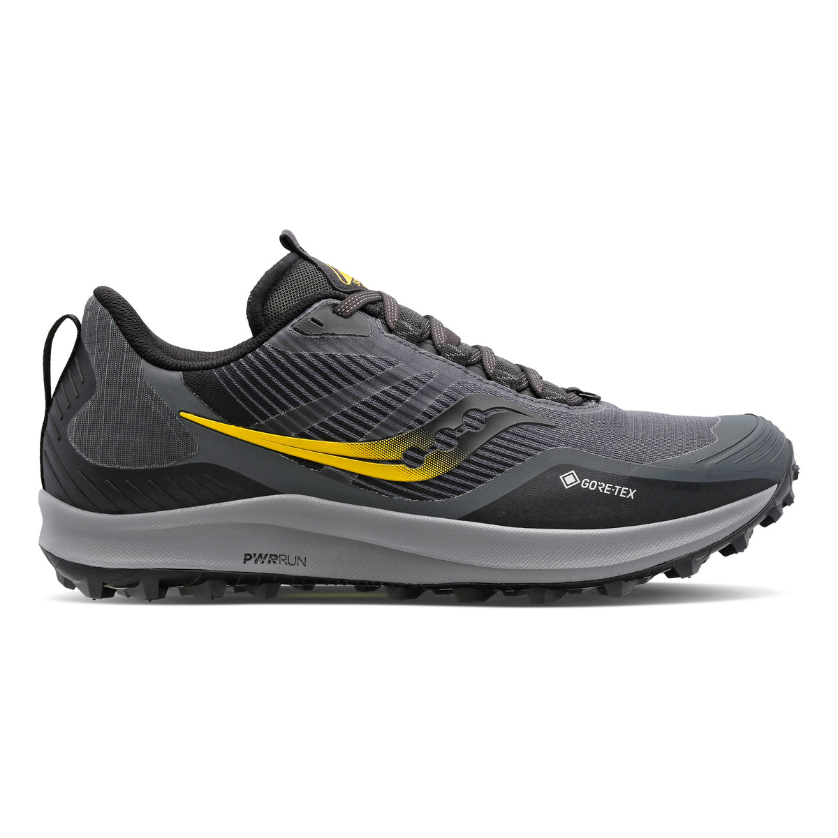 Saucony Peregrine 12 Gtx Zapatilla trail Hombres - gris, dorado