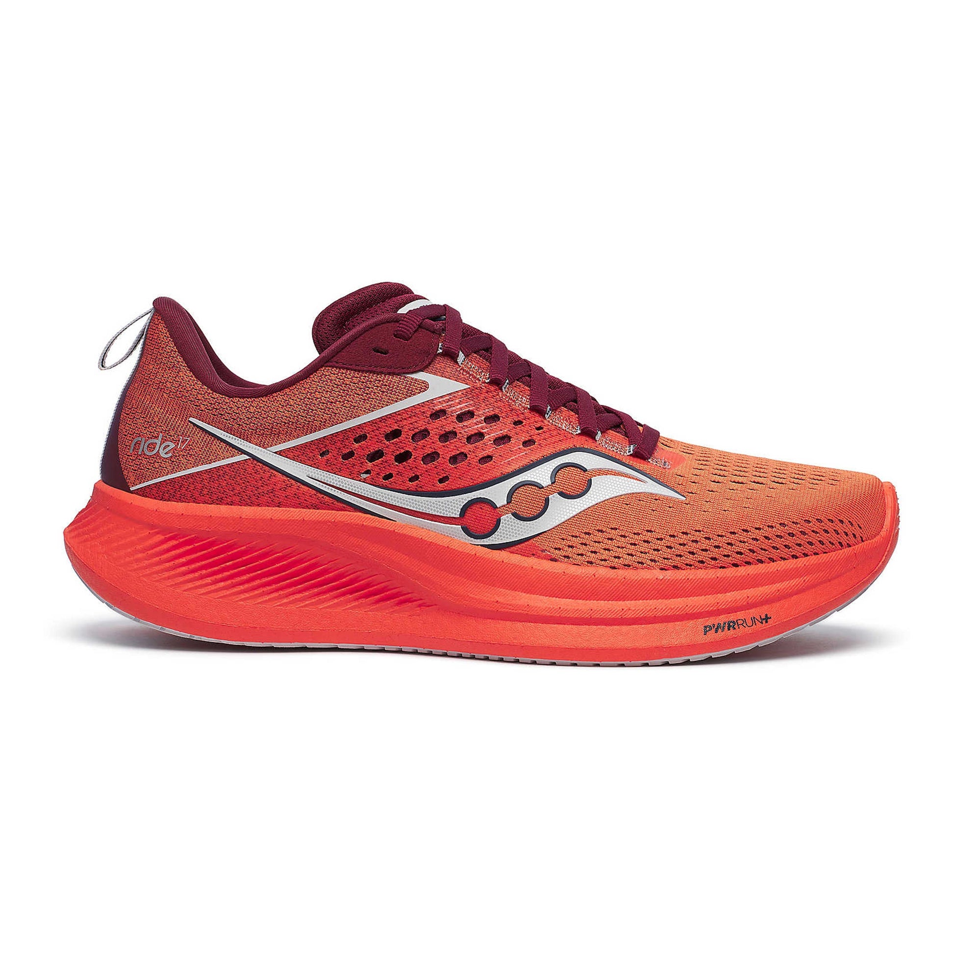 Saucony Ride 17 Zapatilla neutral Hombres - naranja, rojo