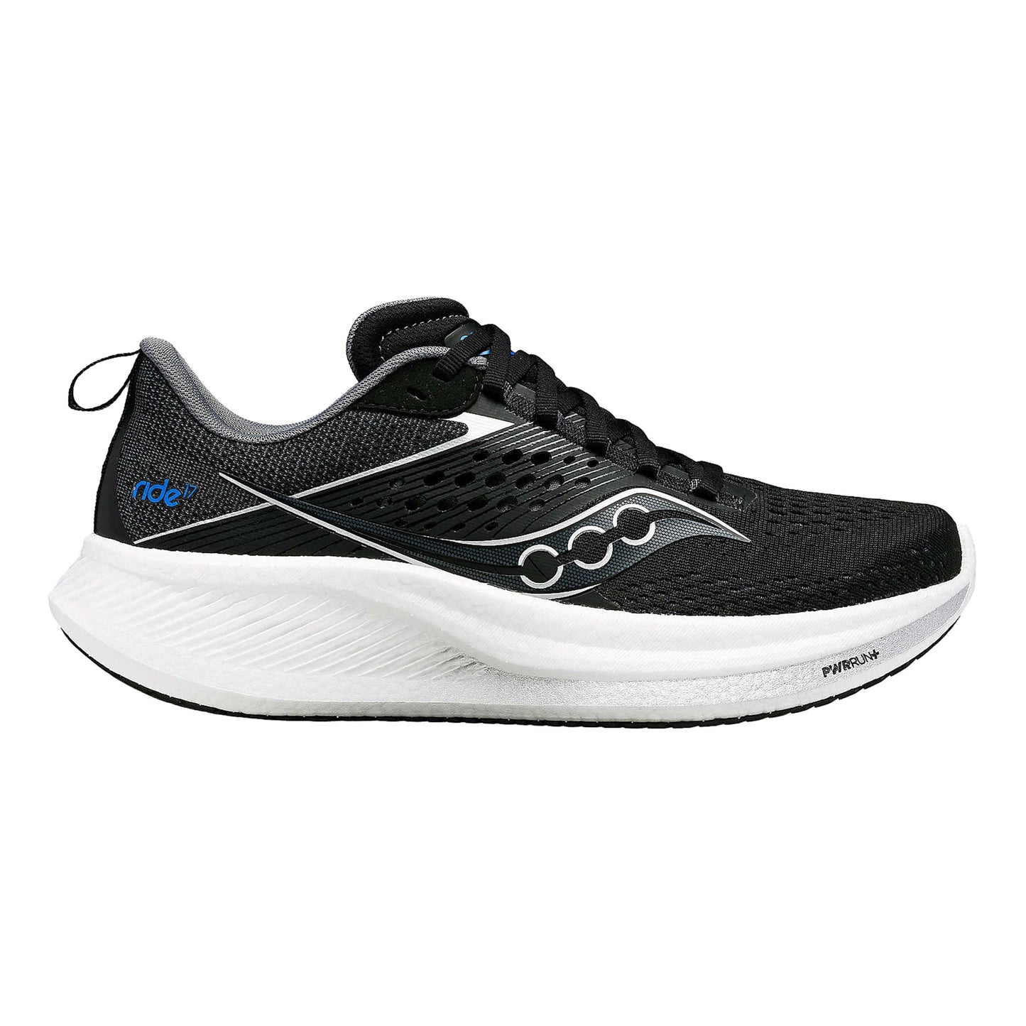 Saucony Ride 17 Zapatilla neutral Hombres - negro, blanco