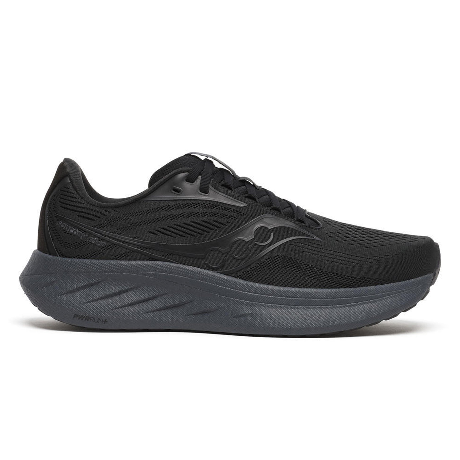 Saucony Ride 18 Zapatilla neutral Hombres - negro, gris