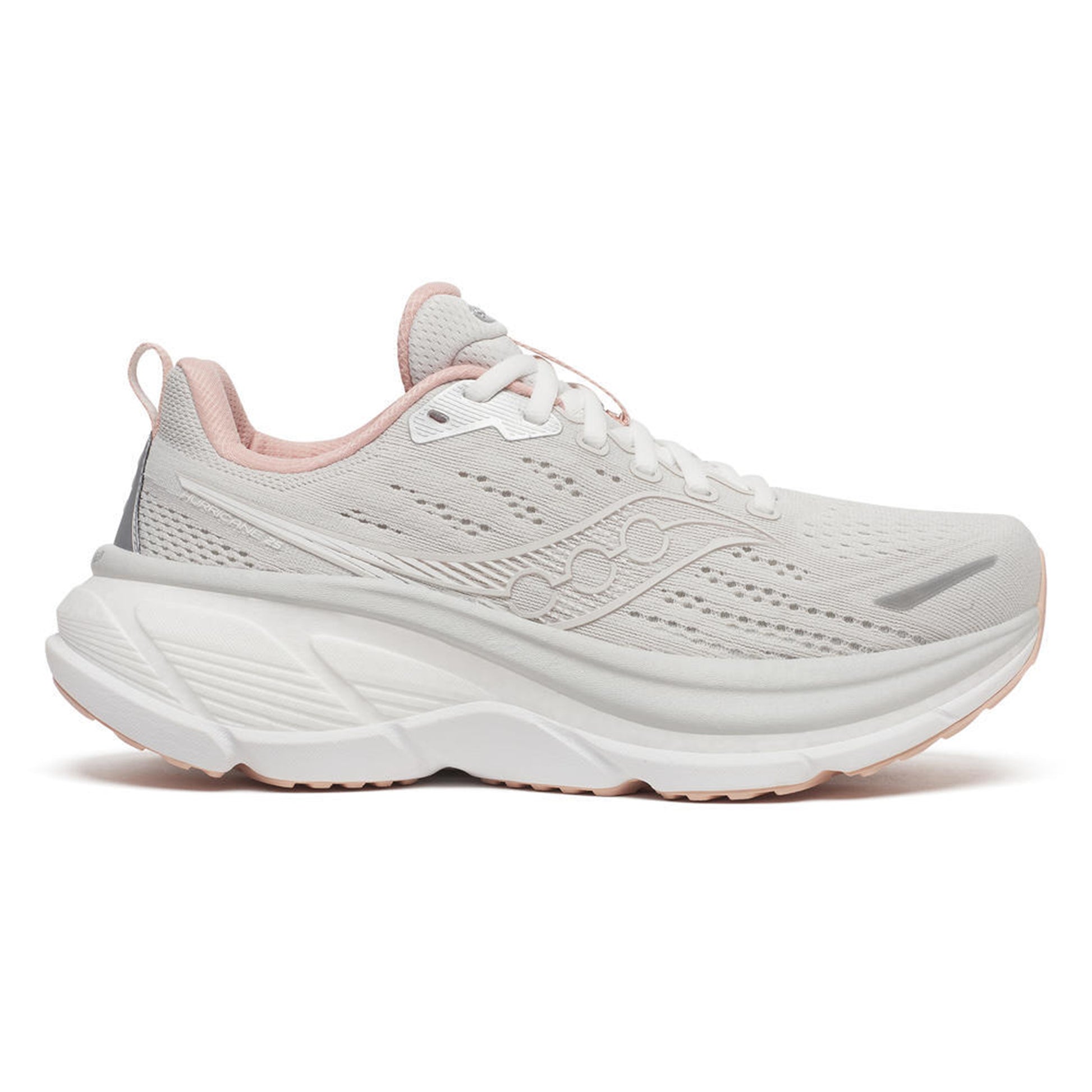Saucony Hurricane 25 Zapatilla de estabilidad Mujeres-crema, blanco
